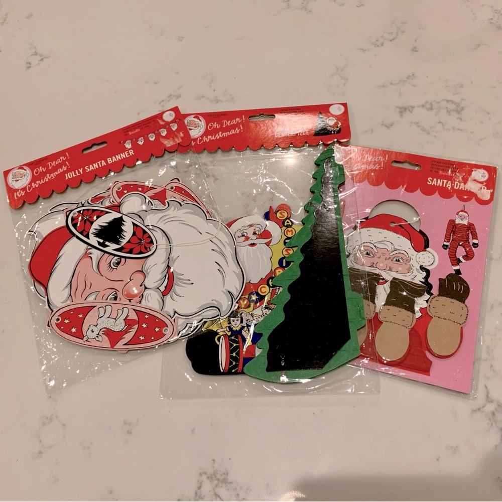 Vintage Christmas decorations bundle